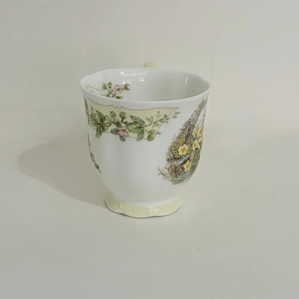 Vintage ROYAL DOULTON Brambly Hedge Spring Beaker Tea Cup 1983 Animals Mice‎